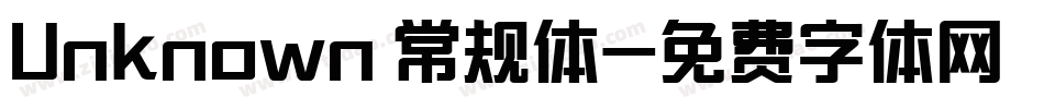 Unknown 常规体字体转换